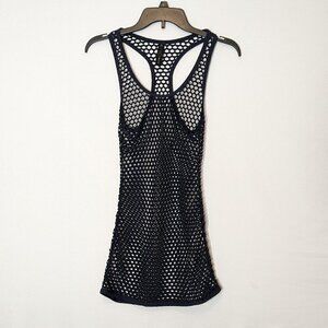 Women's 90 DEGREE BY REFLEX Navy Fish Net Swimsuit Cover Up; Size S